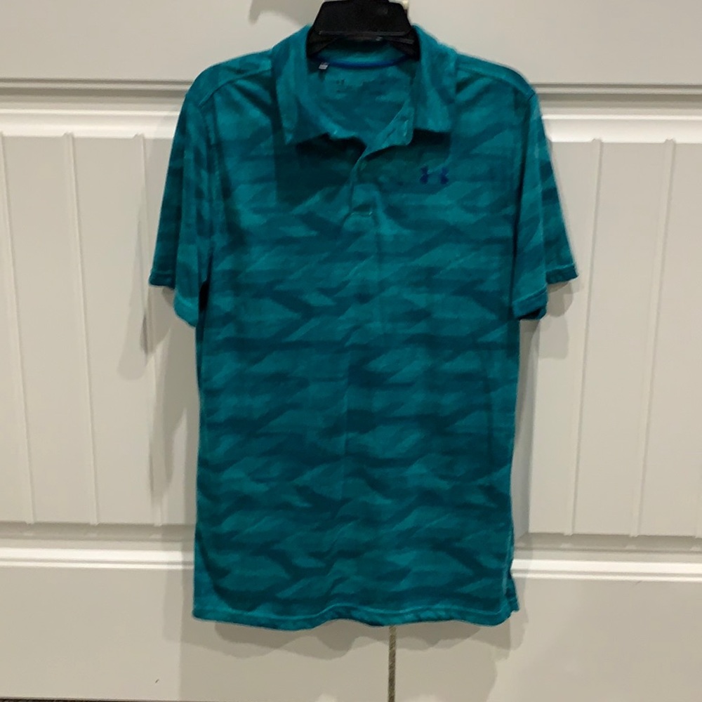 Green and blue Under Armour polo